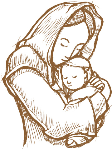 Mother and Child Sketch