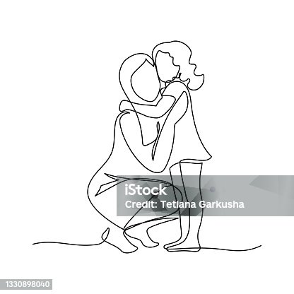istock Mother and daughter hugging 1330898040
