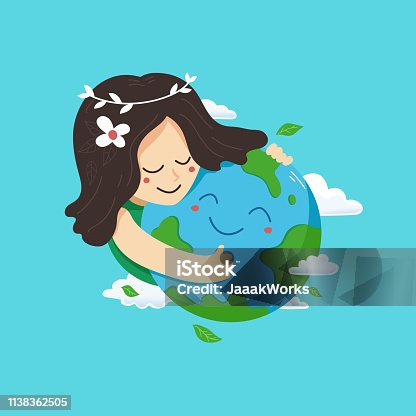 istock Mother earth day vector illustration 1138362505