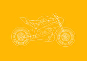 istock Motorcycle blueprint 1326060774