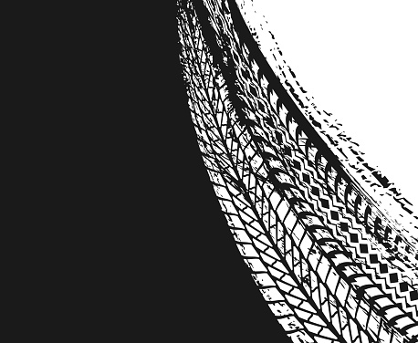 Motorsport vector background with car tires traces