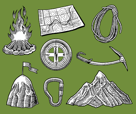 Mountain Climbing Gear and Tools