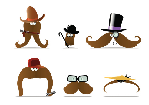 Moustaches with personality