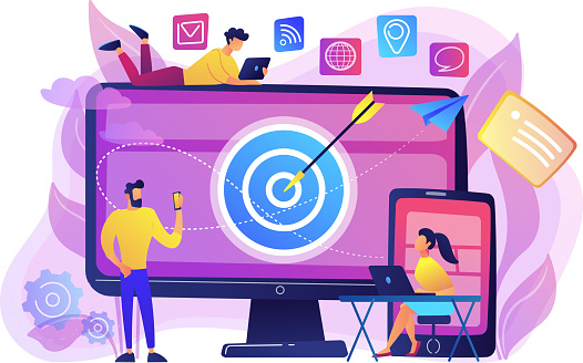 Multi device targeting concept vector illustration.
