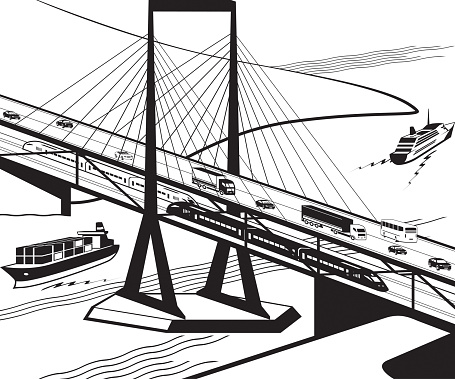 Multifunctional transportation bridge in perspective
