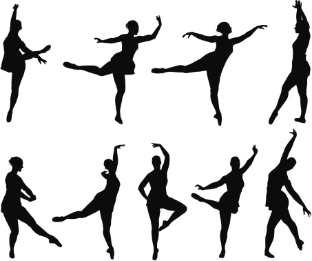 Multiple images of a ballet dancer