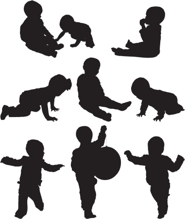 Multiple images of babies