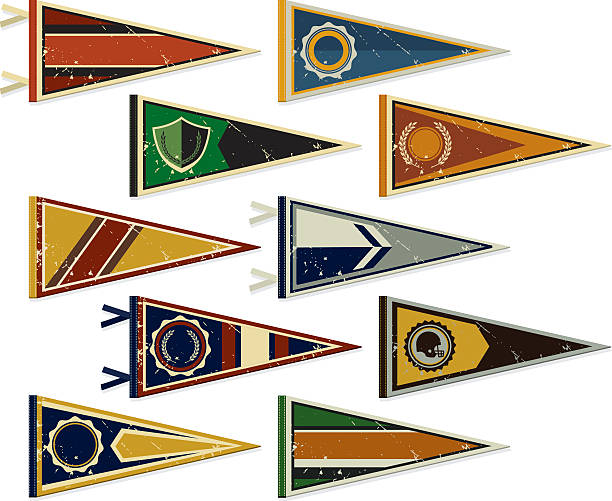 Retro Pennants for College and Sports