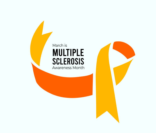Multiple Sclerosis Awareness Month. Vector illustration on white vector art illustration