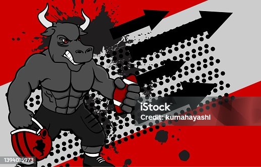 istock muscle bull american football uniform background 1394015973