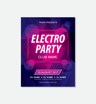 Music party flyer template