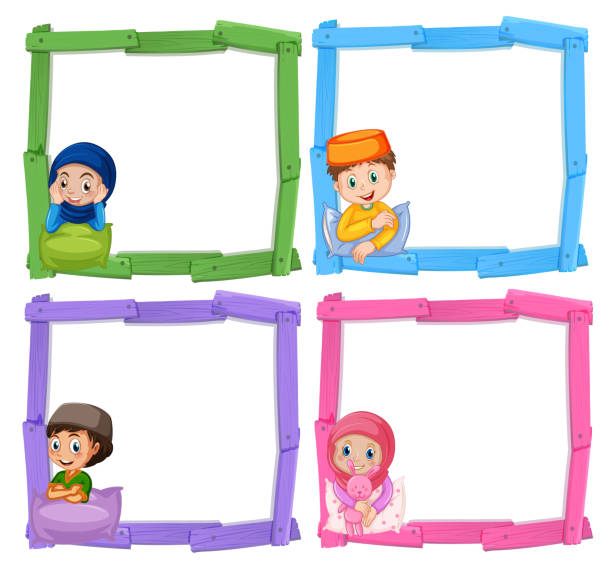 Royalty Free Cartoon Of A Islamic Muslim Border Clip Art Royalty Free Cartoon Of A Islamic Muslim Border Clip Art