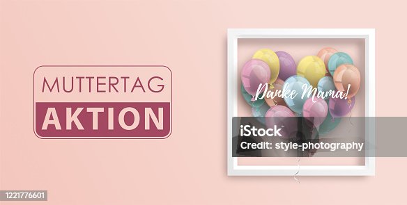 istock Muttertag Aktion Frame Pastel Balloons Heart 1221776601