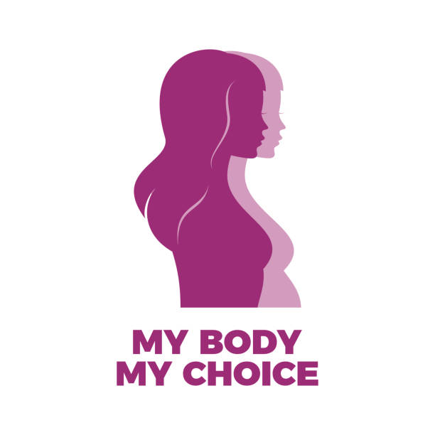 my body my choice-schriftsymbol vektor - my body my choice abortion stock-grafiken, -clipart, -cartoons und -symbole