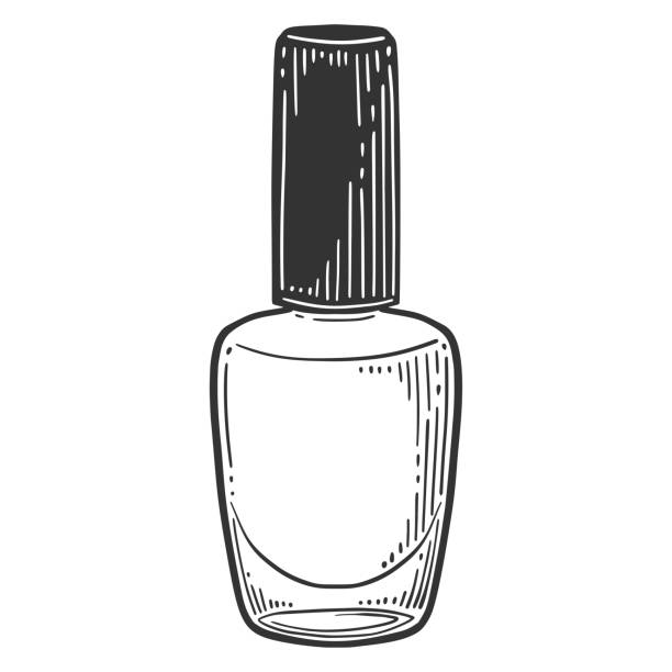 Clip Art Of Nail Polish Bottles Illustrations, Royalty-Free Vector