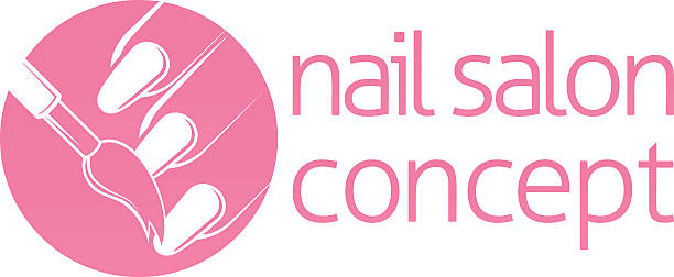 illustrazioni stock, clip art, cartoni animati e icone di tendenza di nail salon e bar concetto - french manicure