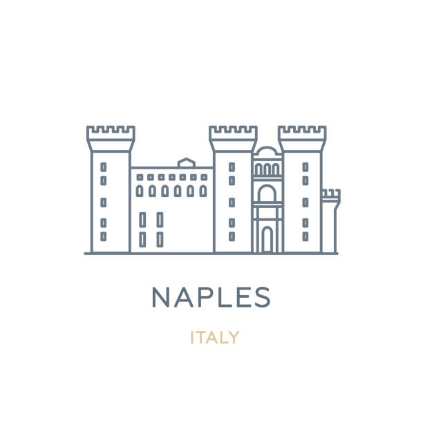 napoli city, i̇talya - napoli stock illustrations