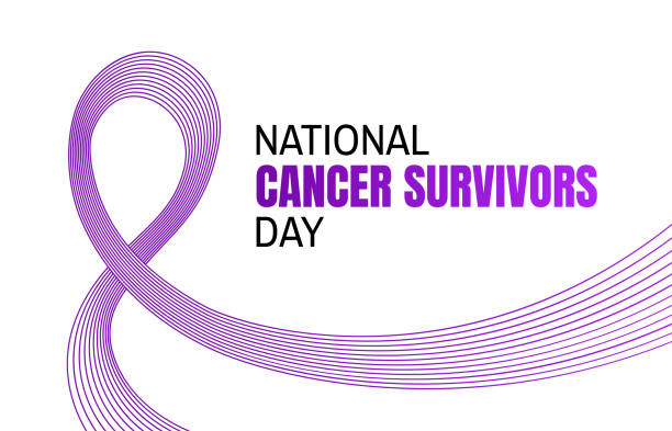 bildbanksillustrationer, clip art samt tecknat material och ikoner med national cancer survivors day banderoll. - survival