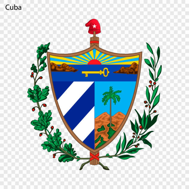 illustrations, cliparts, dessins animés et icônes de symbole ou emblème national - cuba