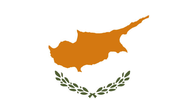 National Flag Cyprus Detailed Illustration National Flag Cyprus cyprus island stock illustrations