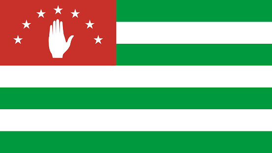 National Flag of Abkhazia Eps File - Abkhazian or Abkhaz Flag Vector File