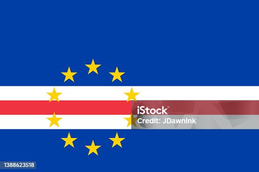 istock National Flag of Cape Verde 1388623518