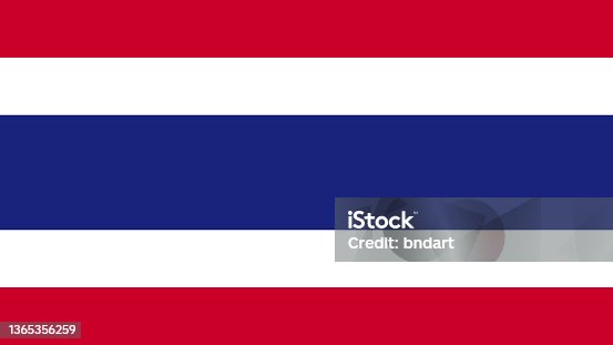 istock National Flag of Thailand Eps File - Thai Flag Vector File 1365356259