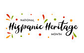 istock National Hispanic Heritage Month card, poster, background. Vector 1333166907