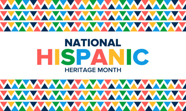 National Hispanic Heritage Month in September and October. Hispanic and Latino Americans culture. Celebrate annual in United States. Poster, card, banner and background. Vector illustration National Hispanic Heritage Month in September and October. Hispanic and Latino Americans culture. Celebrate annual in United States. Poster, card, banner and background. Vector illustration spanish culture stock illustrations