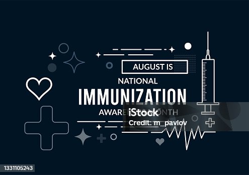 istock National Immunization Awareness Month. Vector 1331105243