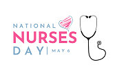 istock National Nurses Day card. Vector 1392538606