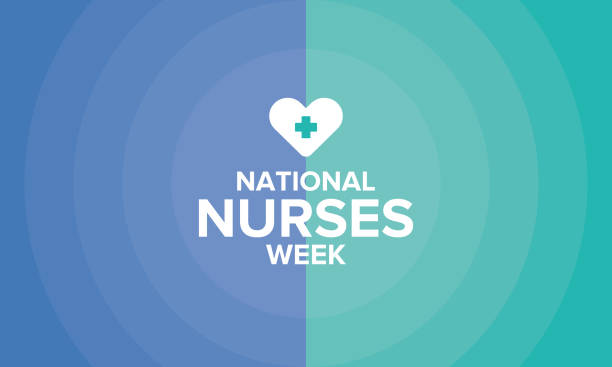 National Nurses Week. Celebrated annual in May in United States. In honor of the doctors. Medical concept. Care and health. Poster, card, banner and background. Vector illustration National Nurses Week. Celebrated annual in May in United States. In honor of the doctors. Medical concept. Care and health. Poster, card, banner and background. Vector illustration nurse stock illustrations