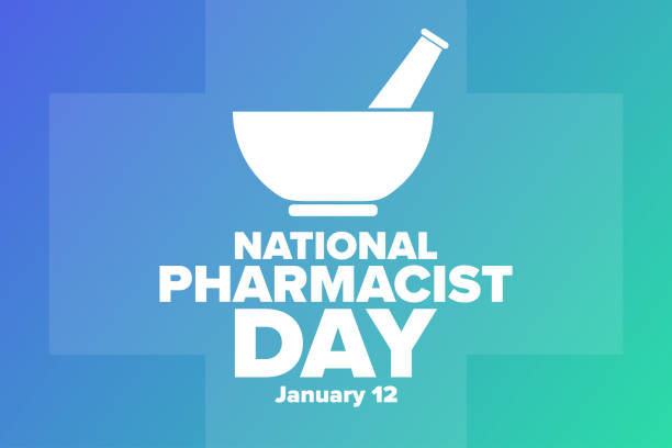 National Pharmacist Day. January 12. Holiday concept. Template for background, banner, card, poster with text inscription. Vector EPS10 illustration. National Pharmacist Day. January 12. Holiday concept. Template for background, banner, card, poster with text inscription. Vector EPS10 illustration national landmark stock illustrations