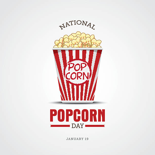National Popcorn Day National Popcorn Day vector illustration national popcorn day stock illustrations