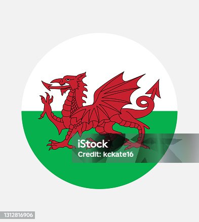 istock National Wales flag, official colors and proportion correctly. National Wales flag. Vector illustration. EPS10. Wales flag vector icon, simple, flat design for web or mobile app. 1312816906