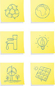 Hand drawing natural icon set. All icons are grouped separately.