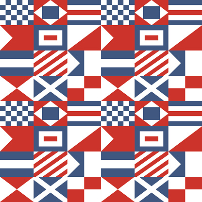Nautical Signal Flags Pattern