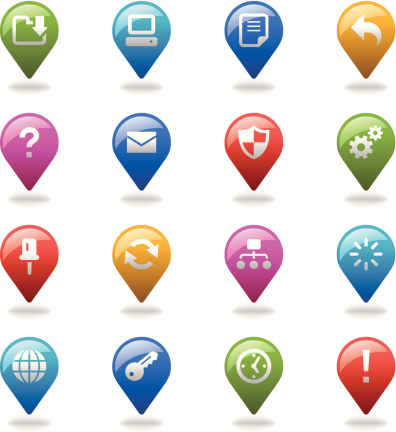 Navigation Icons Set | Web & Internet