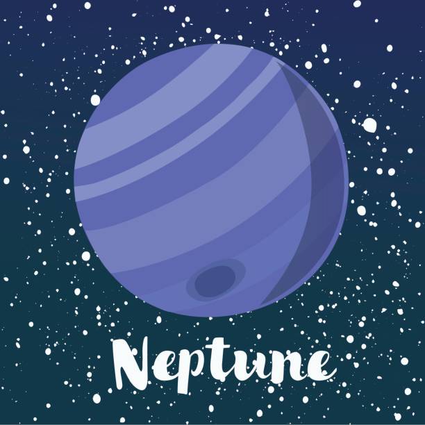 ilustrações de stock, clip art, desenhos animados e ícones de neptune is the eighth and farthest known planet from the sun in the solar system. it is named after the roman god of the sea - neptun planet