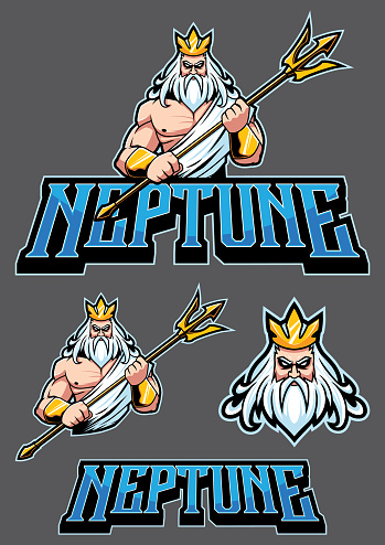 Neptune Poseidon Mascot
