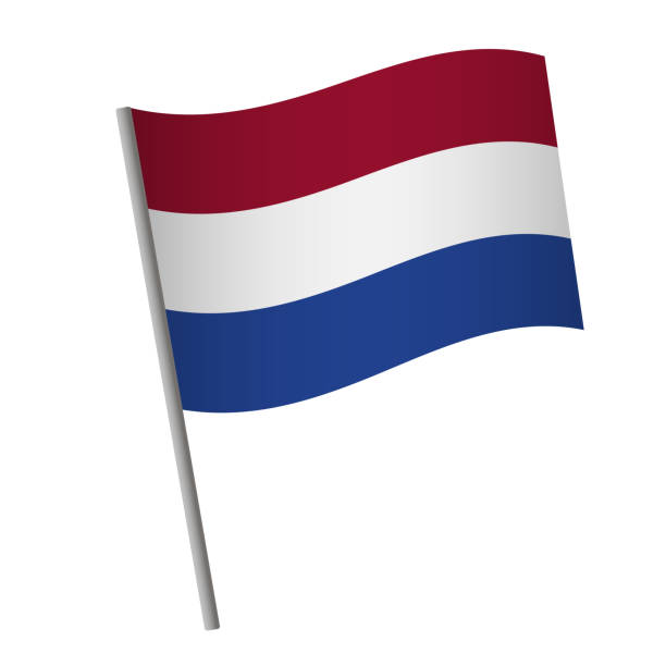 niederlande-flaggen-symbol - holländische flagge stock-grafiken, -clipart, -cartoons und -symbole