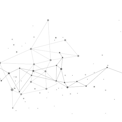 Network Connecting Dot Polygon Background Concept Of Network Business ...