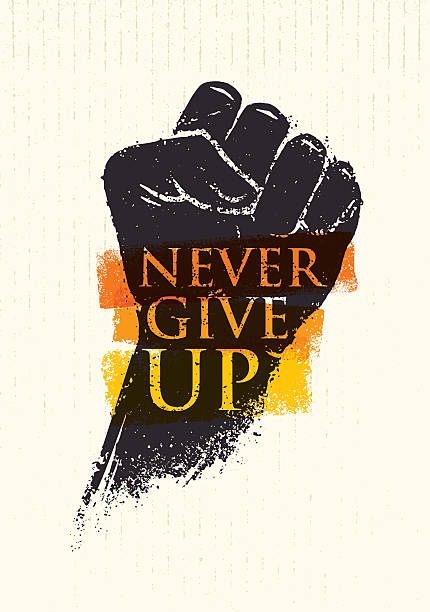 Never Give Up イラスト素材 - iStock