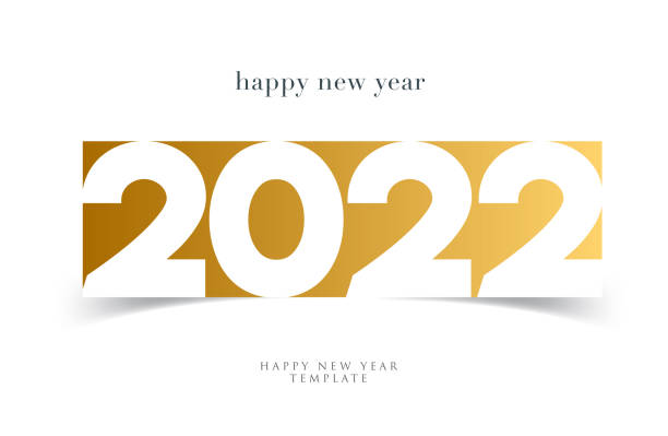 2022 New Year lettering. Holiday greeting card. Abstract numbers vector illustration. Holiday design for greeting card, invitation, calendar, etc. stock illustration 2022 New Year lettering. Holiday greeting card. Abstract numbers vector illustration. Holiday design for greeting card, invitation, calendar, etc. stock illustration new years day stock illustrations