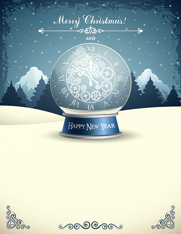 New Year Snow Globe