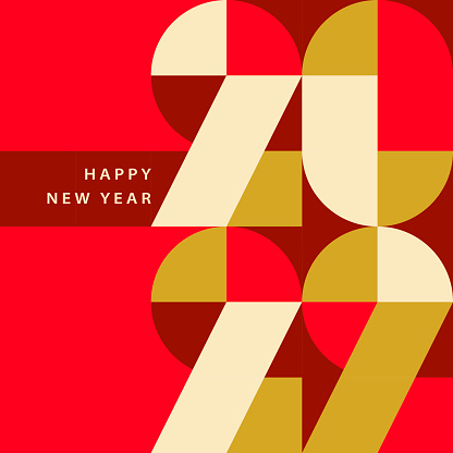 2022 New Year Typography