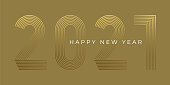 New Year's Day card 2020. Happy new year design. Stock illustration
