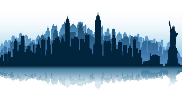 Royalty Free Manhattan Skyline Clip Art, Vector Images & Illustrations ...