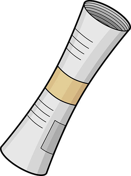 newspaper roll Vector illustration of a rolled newspaper. Can represent concepts like news, information, newspaper, reading material, printed media, among others. newspaper clipart stock illustrations