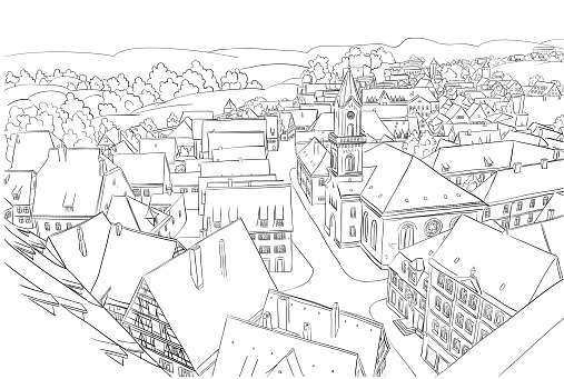 Nice small town sketch.